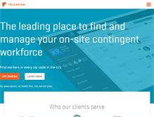Tablet Screenshot of fieldnation.com